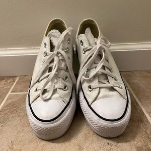 Platform white Converse